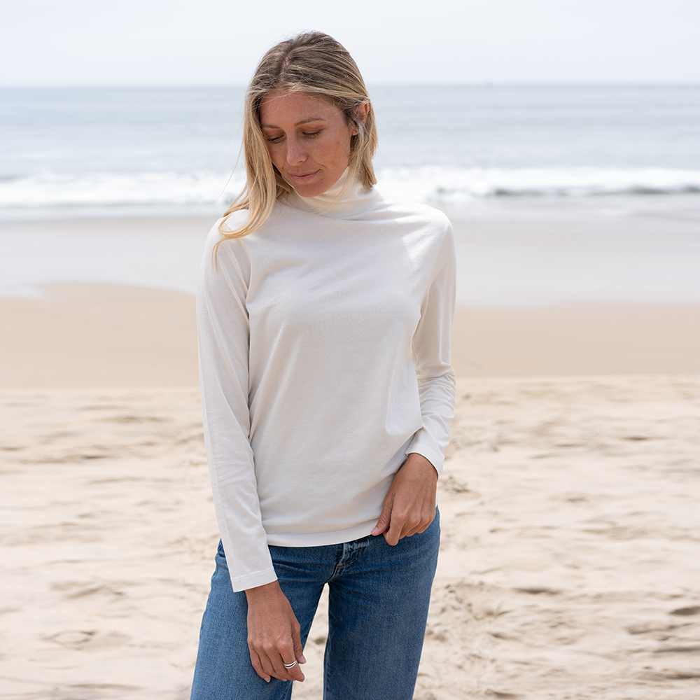 #color_sugar Womens Long Sleeve Turtle Neck