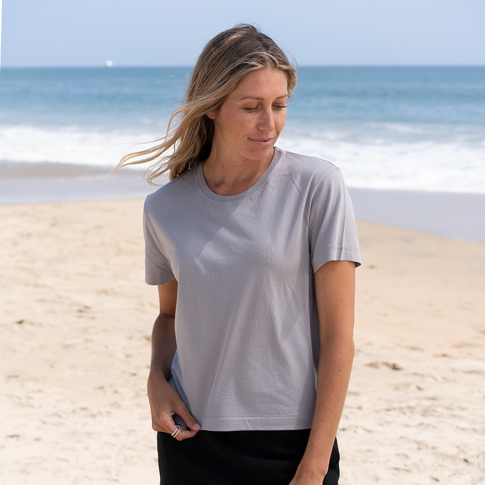 #color_light-grey Womens Box Tee