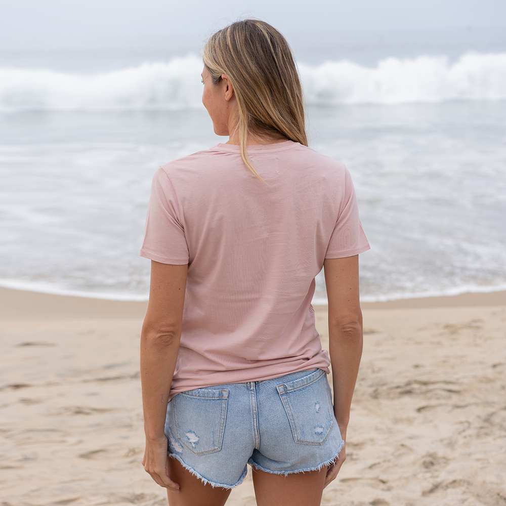 #color_blush organic cotton t-shirt Back